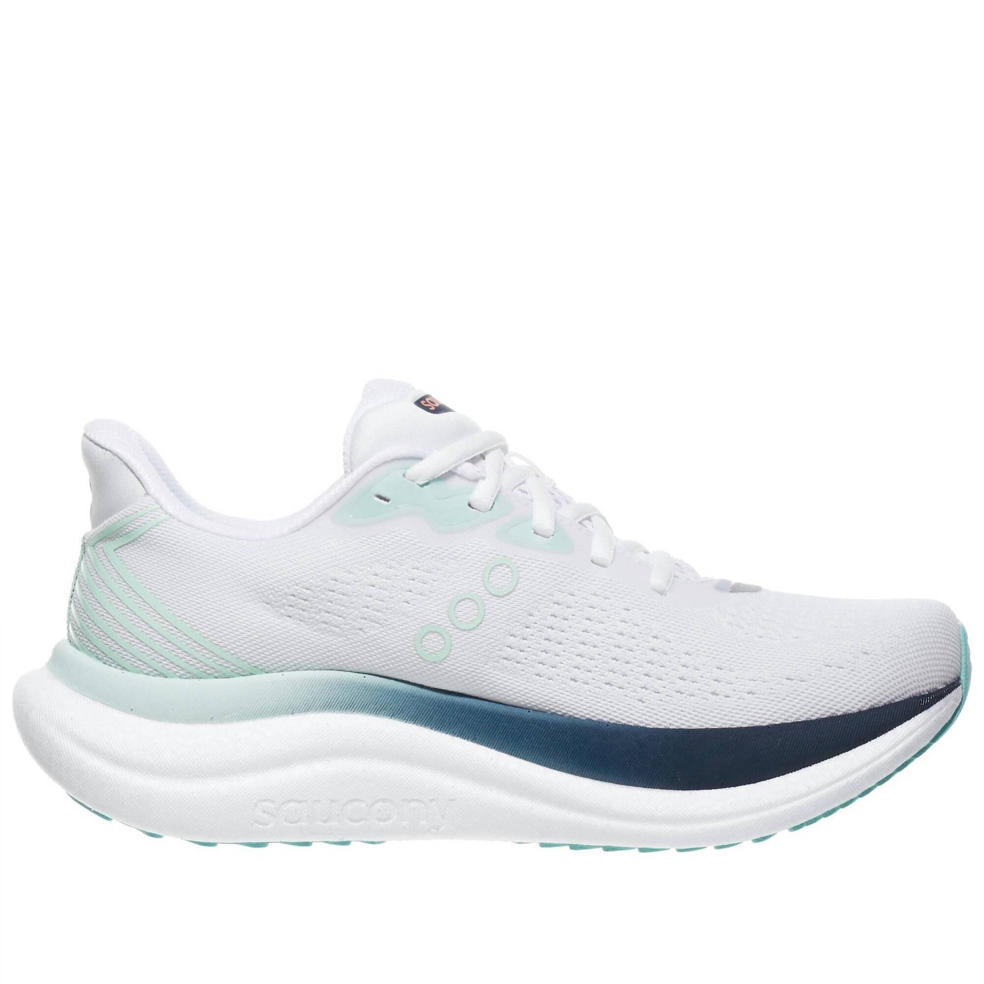 New Saucony Women's Triumph 23 Shoes In White/Navy